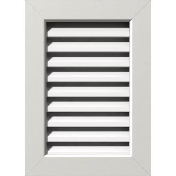 Vertical Gable Vent Functional, PVC Gable Vent w/ 1